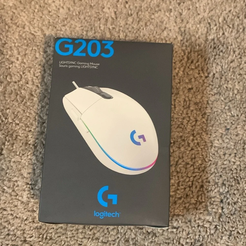 Logitech G203 Lightsync Wired Gaming Mouse - White